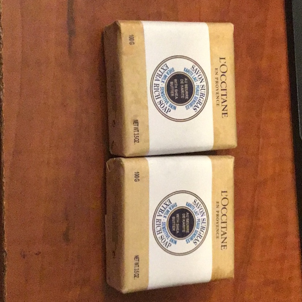 2 bars L’Occitane soap 100g new shea milk